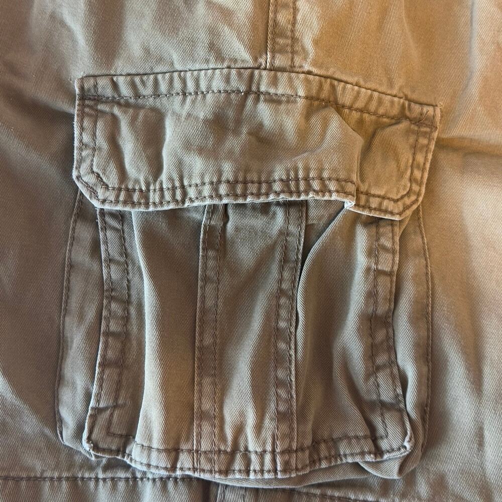 Aeropostale Mens Tan Cargo Shorts Size 34 Pockets Drawstring Utility Casual - Picture 12 of 13